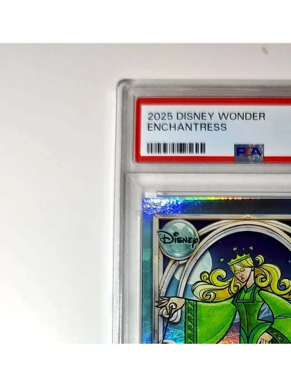 Enchantress 2025 Topps Disney #128 Diamond Card Beauty and the Beast PSA 6